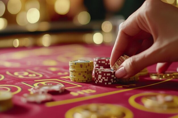 Live roulette table with real dealer and betting interface